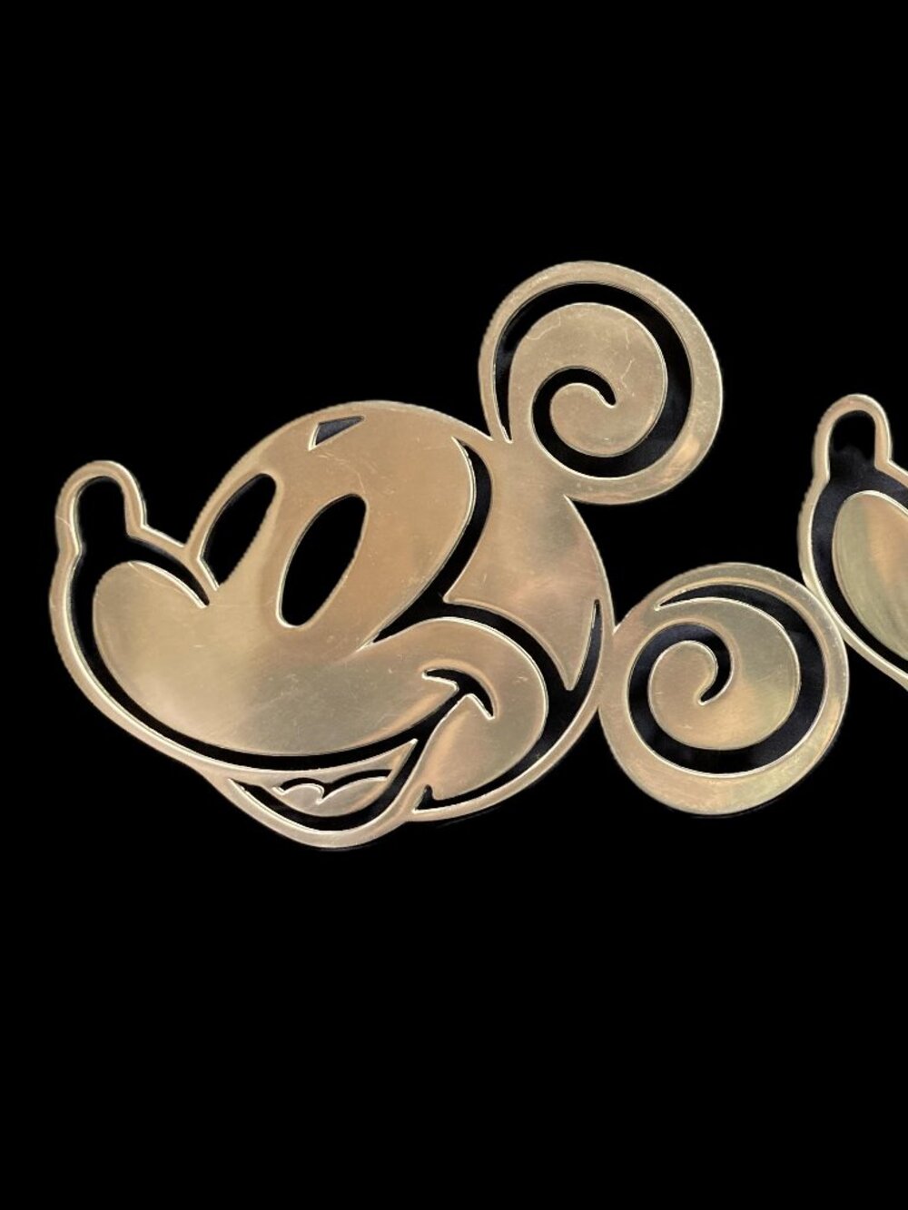 Mickey Mouse Cast Aluminum Trivets (2)